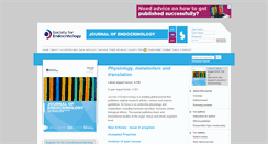 Desktop Screenshot of joe.endocrinology-journals.org